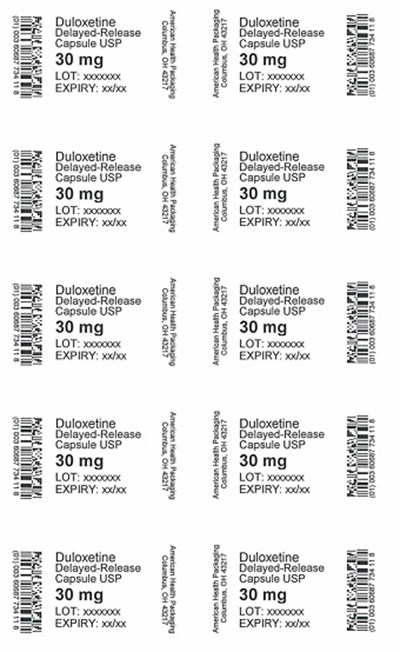 30 mg Duloxetine Delayed-release Capsule Blister (30 mg Blister)